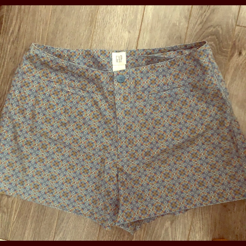 GAP print high waisted mom shorts size 6